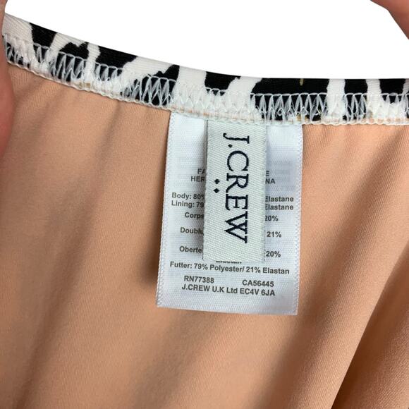 J Crew Factory Strapless Swimsuit One Piece Leopard Print Women's M - Picture 7 of 8